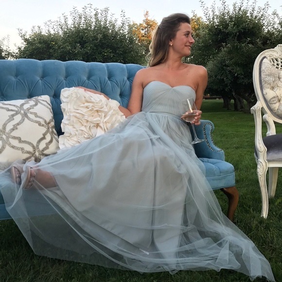 Jenny Yoo Collection Annabelle Dress in Morning Mist, size 4, worn once - Picture 3 of 10